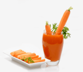 کھڑا کرنے میں بہتری لانے کے لئے گاجر کا رس